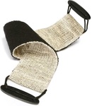 Hierontaan MARTINI SPA BLACK LINE EXFOLIATING BACK STRIP, SISAL+TERRY CLOTH