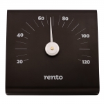 Sauna thermo and hygrometers SOLO RENTO ALUMINIUM THERMOMETER