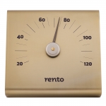 Sauna thermo and hygrometers SOLO RENTO ALUMINIUM THERMOMETER