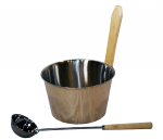 Saunakübel mit Schöpfkelle Sätze SAUNIA EIMER, 4L UND SCHÖPFKELLE 10658