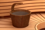 Sauna buckets, pails, basins SAWO STEAMWATER PAIL, CEDAR, 4,0 L