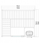 SENTIOTEC Sauna Cabins SAUNA CABIN BASIC MEDIUM SENTIOTEC BASIC