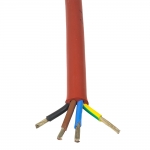 Электрические кабеля для сауны Электрические кабеля для сауны Электрические кабеля для сауны ЖАРОСТОЙКИЙ СИЛИКОНОВЫЙ КАБЕЛЬ SiHF 5x6мм²