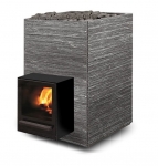 TULIKIVI Sauna Stoves SAUNA WOODBURNING STOVE TULIKIVI KINOS GRAFIA THROUGH THE WALL WITHOUT FRONT STONE, SS1352 TULIKIVI KINOS GRAFIA THROUGH THE WALL WITHOUT FRONT STONE