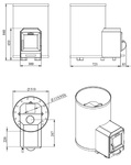 Печи STOVEMAN ДРОВЯНАЯ ПЕЧЬ ДЛЯ САУНЫ STOVEMAN 20R-LS HEAVY STOVEMAN 20R-LS HEAVY