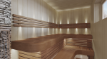 Modular elements for sauna bench CORNER MODULE, THERMO ASPEN, 400x400mm