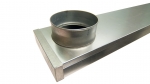 OUTLET Ventilation RECTANGULAR VENT HOOD Ø 125 mm