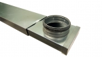 OUTLET Ventilation RECTANGULAR VENT HOOD Ø 125 mm