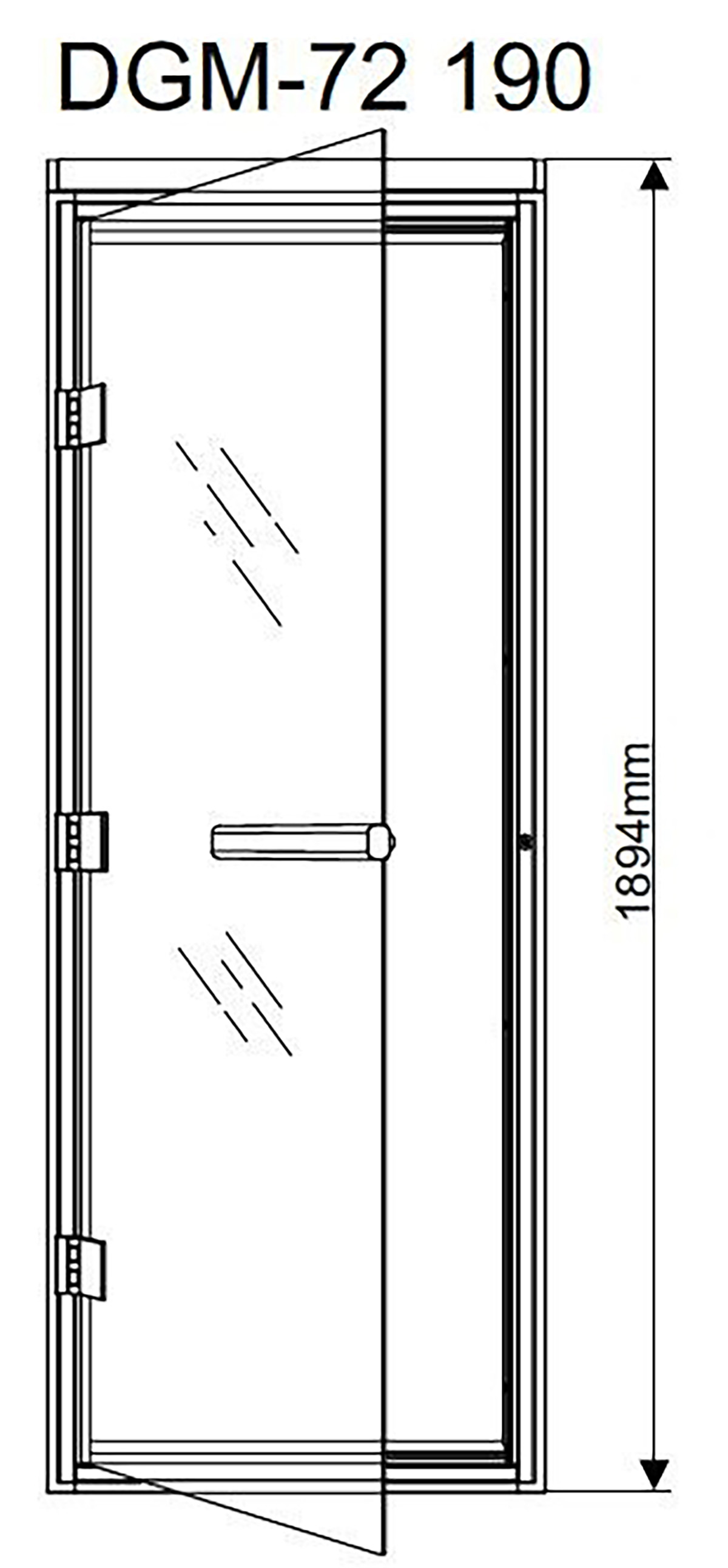 Размер банной двери