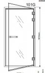 TYLÖ/HELO Steam doors Doors for steam sauna TYLÖHELO STEAM DOOR 101 G