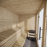NOUVEAUX PRODUITS SAUNAINTER Сabines de sauna CABINE DE SAUNA SAUNAINTER 224x175
